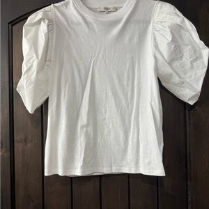 Frame White Crew Neck Tee